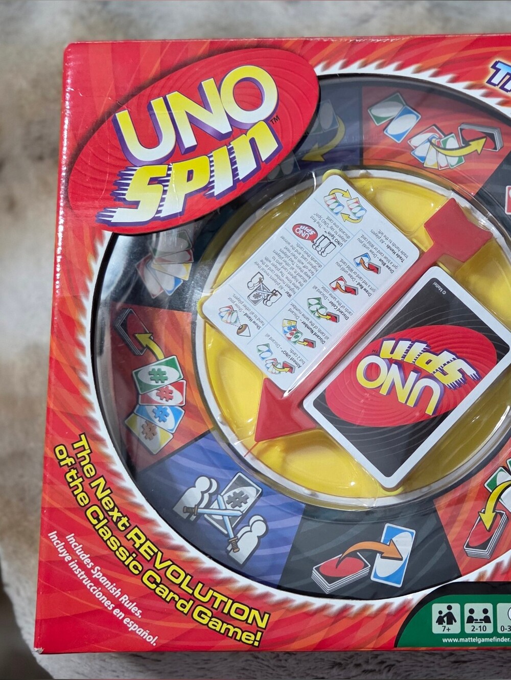 UNO Spin Card Game - Red Yellow Black